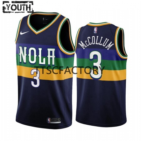 Maillot Basket New Orleans Pelicans C.J. McCollum 3 Nike 2022-23 City Edition Navy Swingman - Enfant